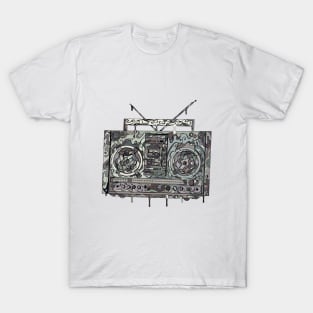 Boom Box Gray T-Shirt